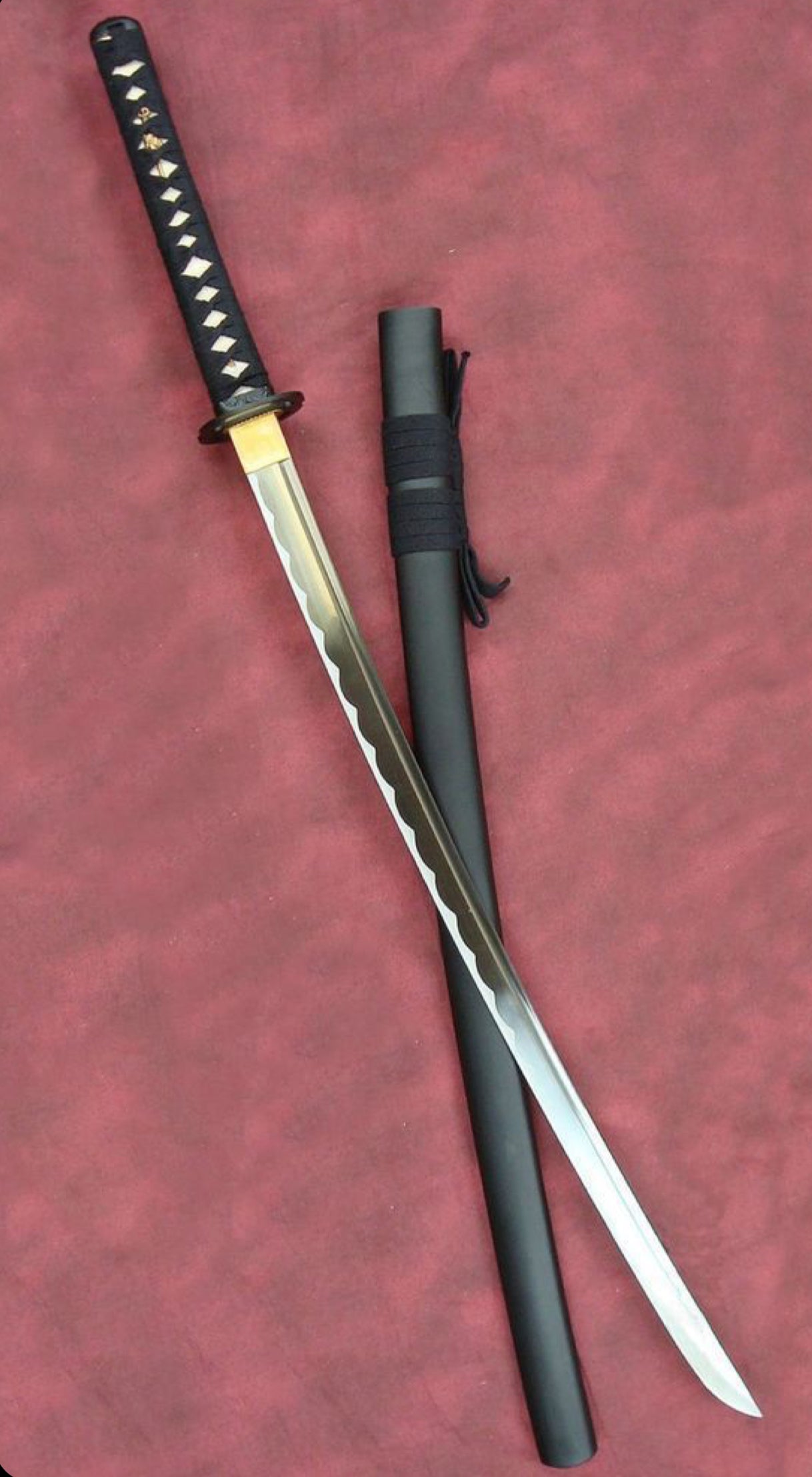 Handmade J2 Steel Katana with Scabbard – Samurai-Style Sword