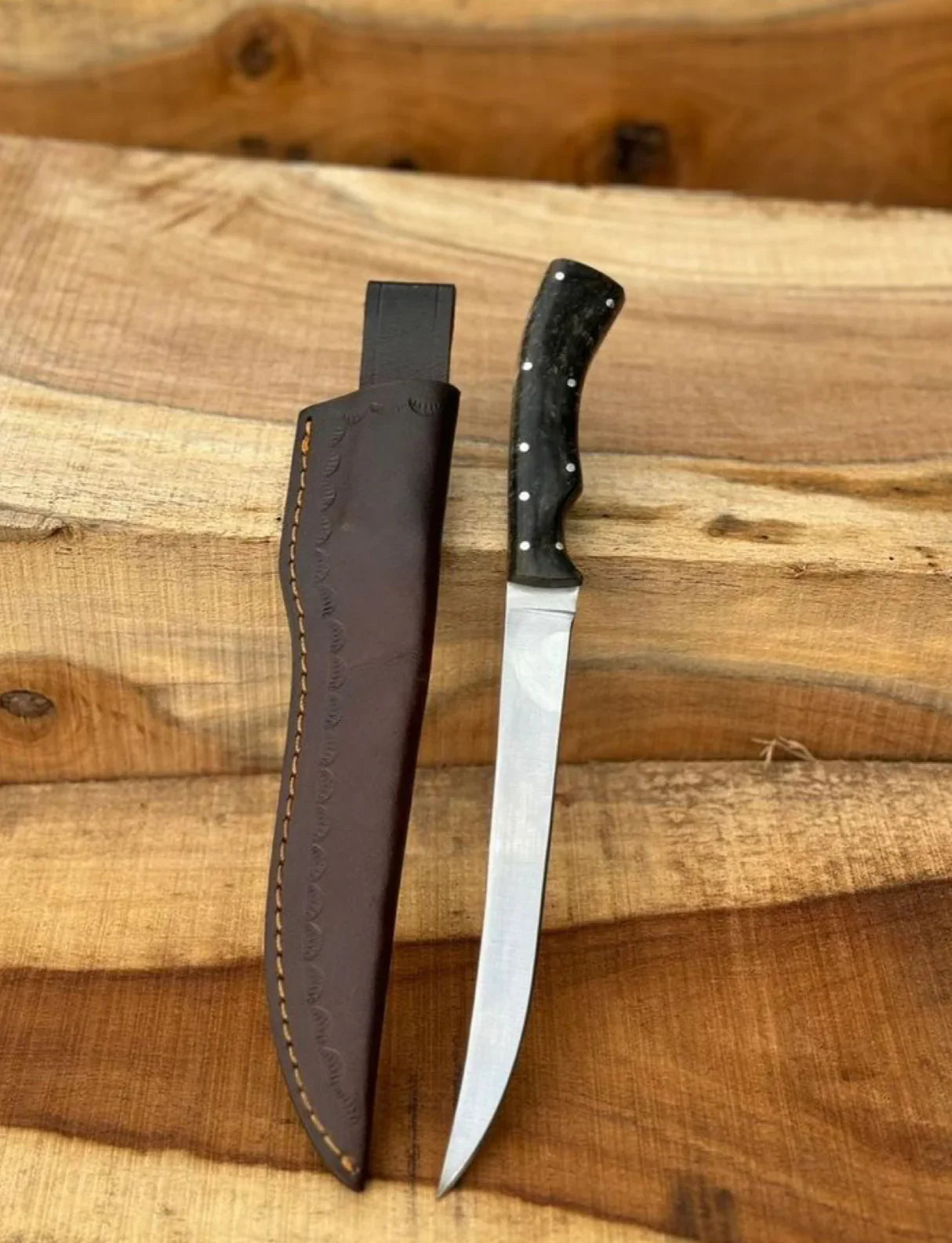 Handmade Fillet Fishing Knife with D2 Steel Blade