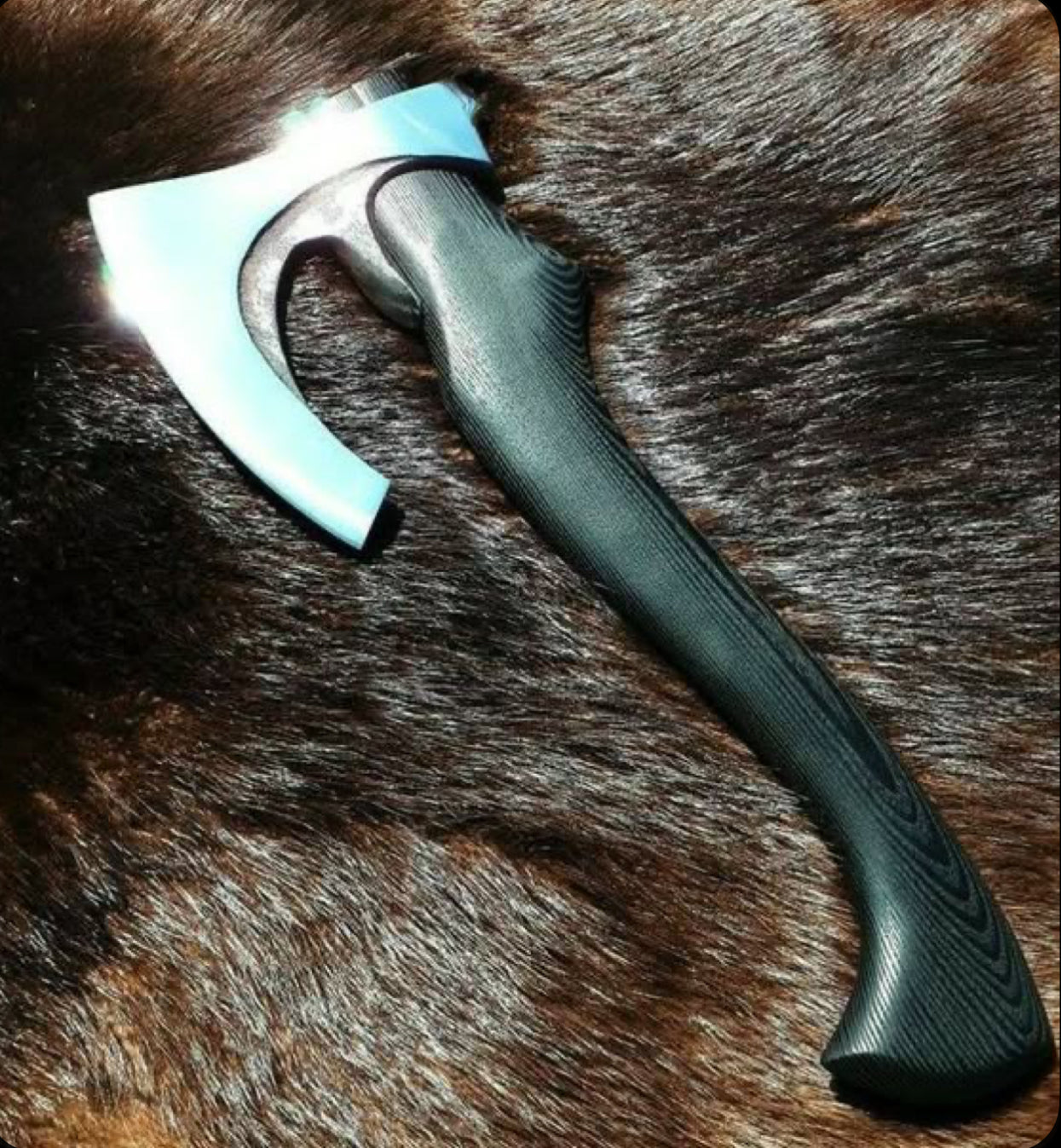 Handmade Axe – 17” D2 Steel Head & Wooden Handle