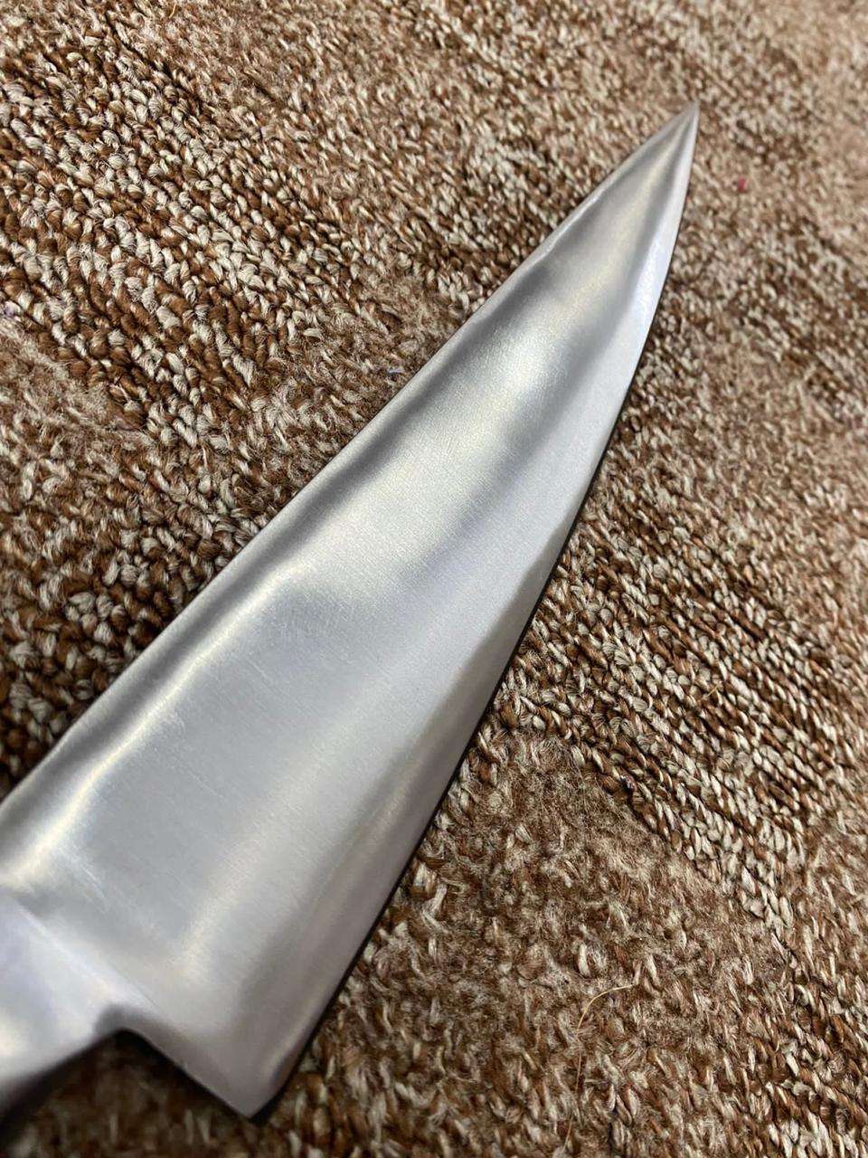 Handcrafted Stainless Steel Knife with Wooden Handle