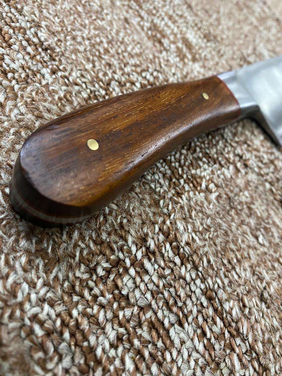 Handcrafted Stainless Steel Knife with Wooden Handle