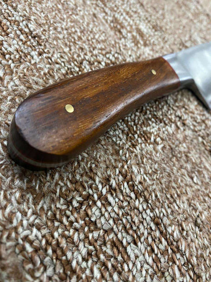 Handcrafted Stainless Steel Knife with Wooden Handle