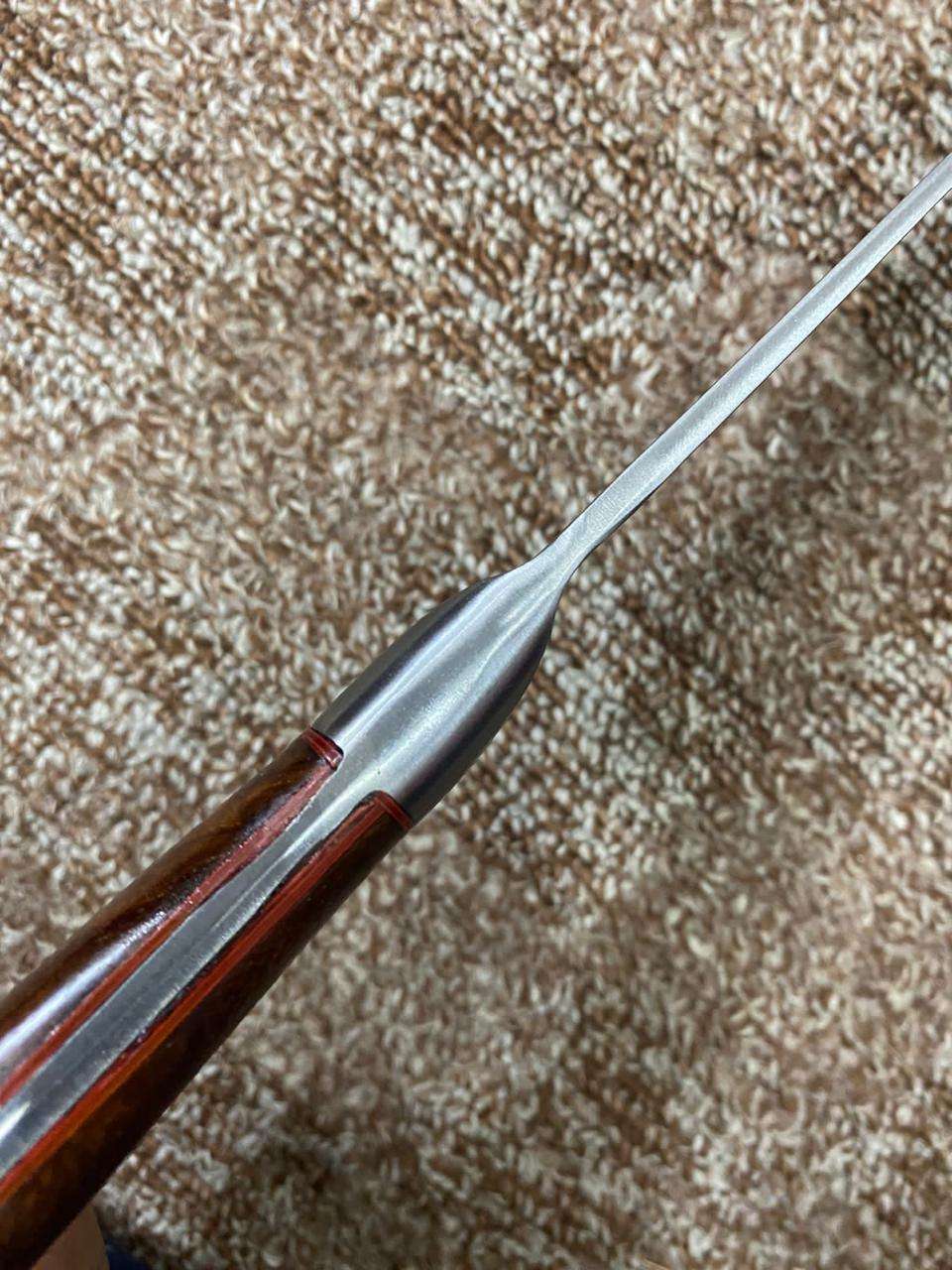 Handcrafted Stainless Steel Knife with Wooden Handle