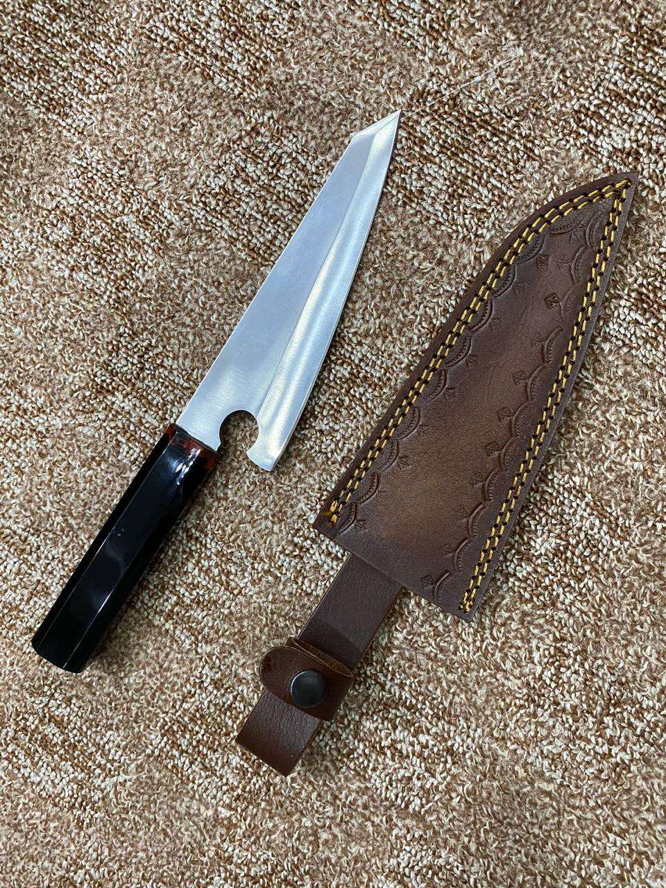 Handcrafted Modern Chef's Knife with Unique Design