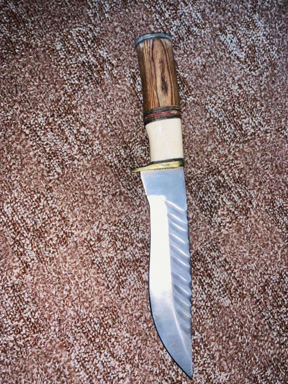 Handcrafted Utility Knife with Sculpted G10 Handle