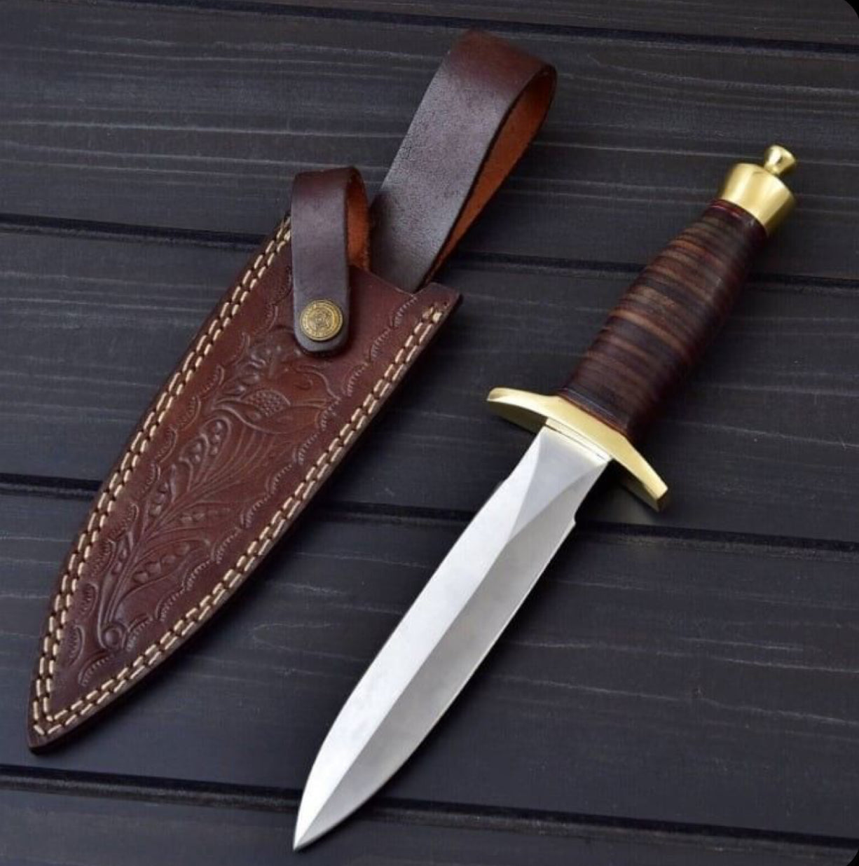 Handmade Dagger Knife – Durable Steel Blade with Ergonomic Handle