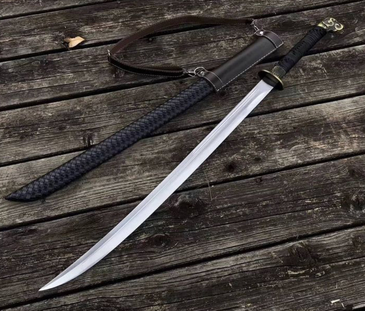 Handmade Steel Sword with Scabbard – Collectible Display Piece