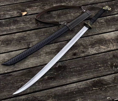 Handmade Steel Sword with Scabbard – Collectible Display Piece
