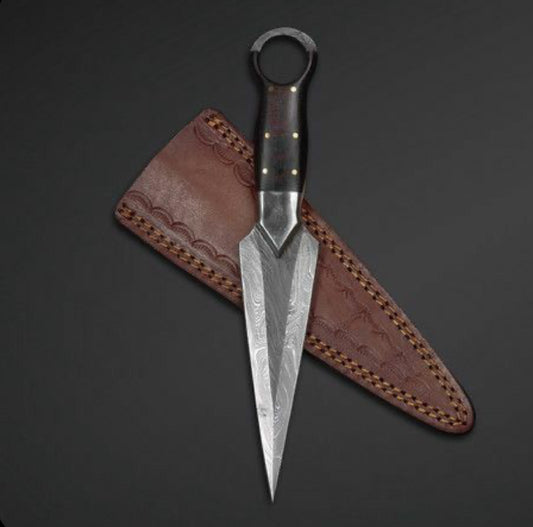 Handmade Damascus Steel Throwing Knife