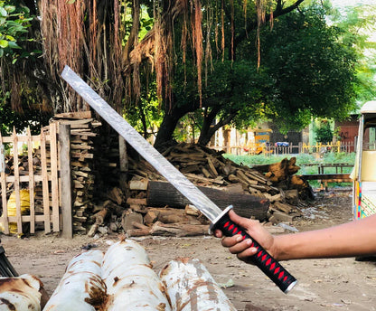 Damascus Steel Katana with Scabbard